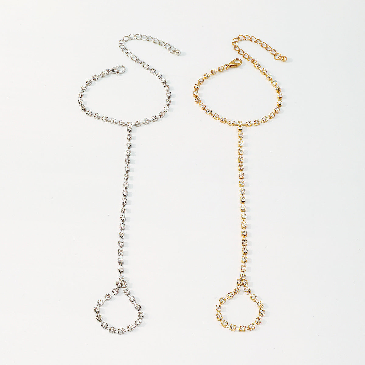 Braccialetto di un pezzo elegante del strass della catena dell'artiglio all'ingrosso di nicchia