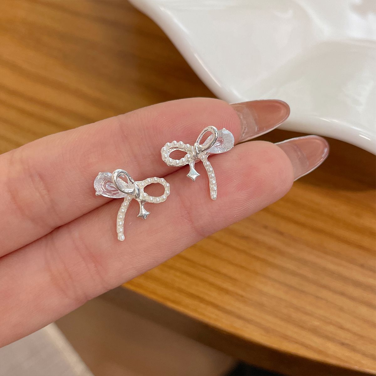 Wholesale Bow Earrings Simple Earrings Exquisite Earrings ACC-ES-SenWai001