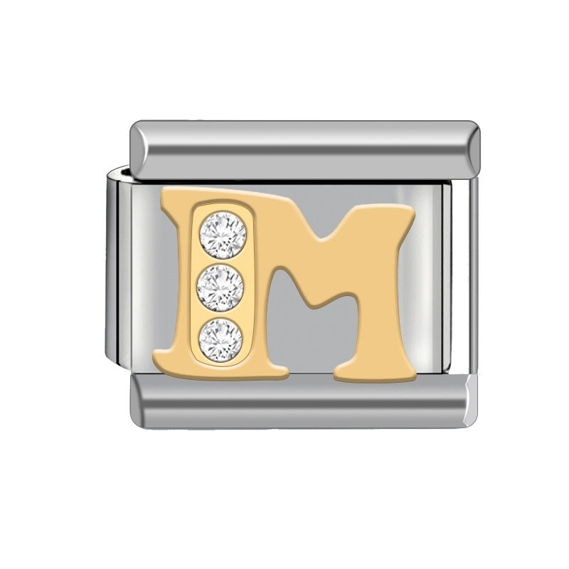 Wholesale Italian Charm Bracelet Diamond Bracelet 9mm DIY Pattern Free Stitching Detachable Composable Bracelet ACC-BT-JL009