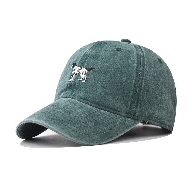 Wholesale Cartoon Animal Dalmatian Embroidery Puppy Vintage Washed Sports Baseball Cap ACC-HT-RongZhao012