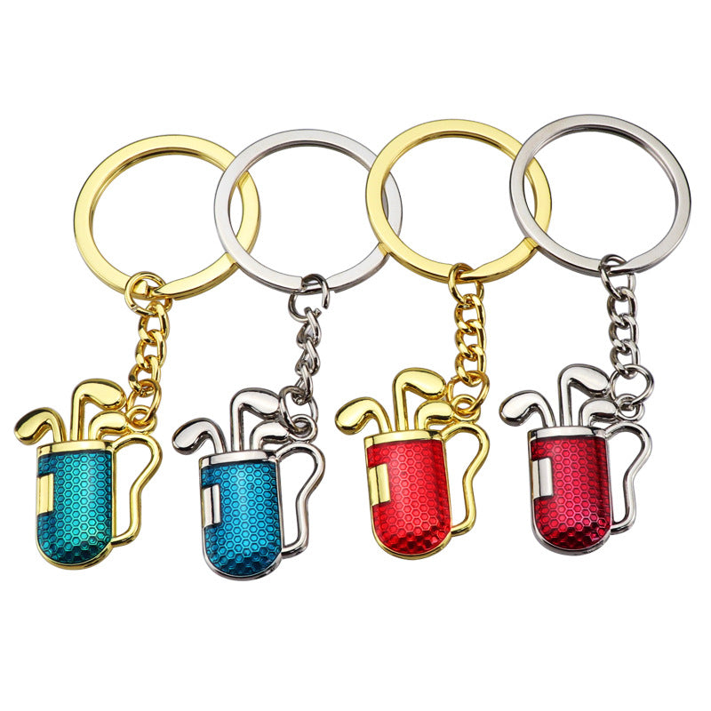 Wholesale Golf Ball Keychain 2D Key Ring Creative Keychain ACC-KC-XunXin005