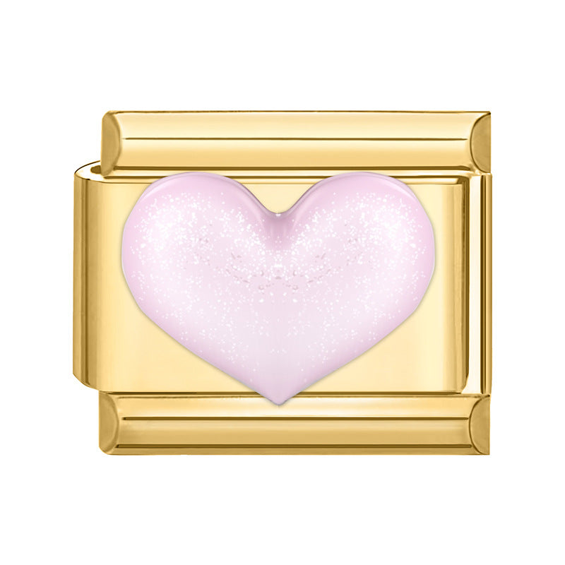 Wholesale  9mm Italian Charm Starter Bracelets DIY square Single Section Creative Stainless Steel Composable Bracelet