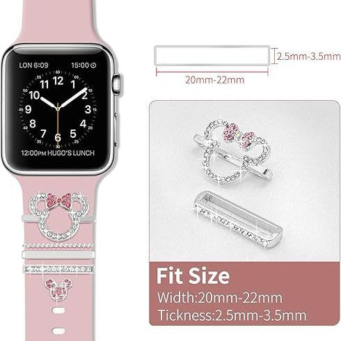 Wholesale Cartoon Set Decorative Ring Cross-Border European and American Apple Watch Strap Simple Versatile Fashion New Decorative Pin