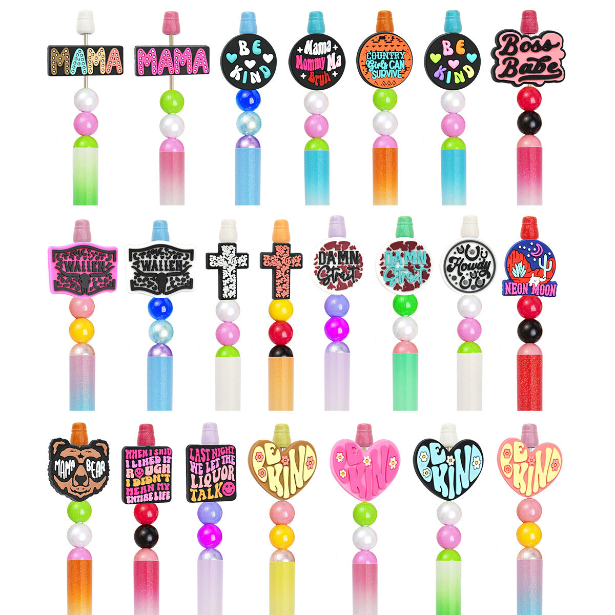 Wholesale Random 100pcsPVC Soft Focal Beads ACC-BDS-RYY006