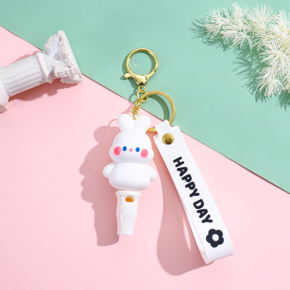 Wholesale PVC Cartoon Whistle Keychains ACCVIP-KC-HaNa001