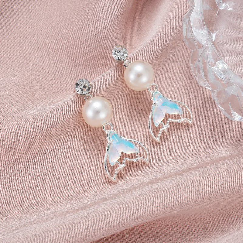 Wholesale  Mermaid Pearl Earrings EaDiamond Earrings