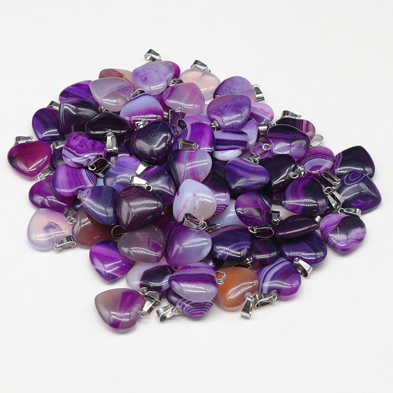 Wholesale Agate Colored Love Pendant ACC-PT-KeSuo006
