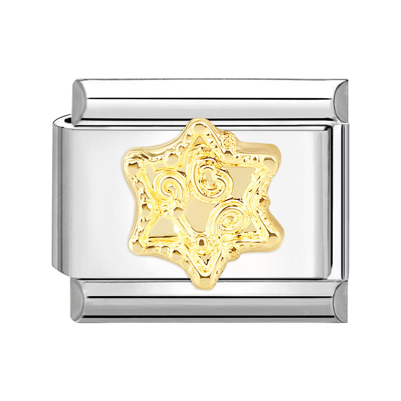 Wholesale Italian Charm Bracelet 9mm DIY Splicing Cute Creative Stainless Steel Composable Bracelet