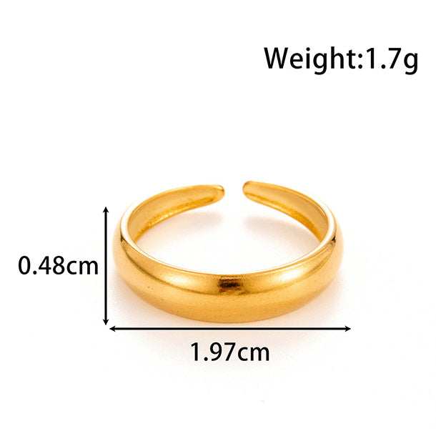Wholesale  geometric popular love encircling titanium steel irregular ins style simple  ring