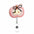 Wholesale Cute Cartoon Acrylic Retractable Clip Badge Keychain