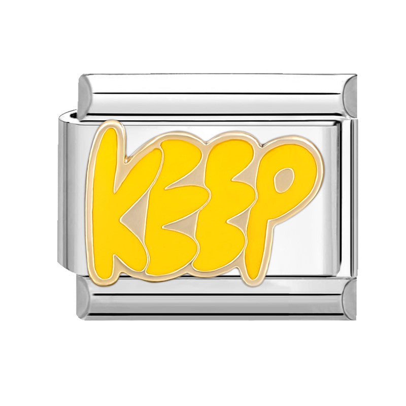 Wholesale Italian Charm Bracelet 9mm DIY Splicing Cute Cartoon Stainless Steel Composable Bracelet