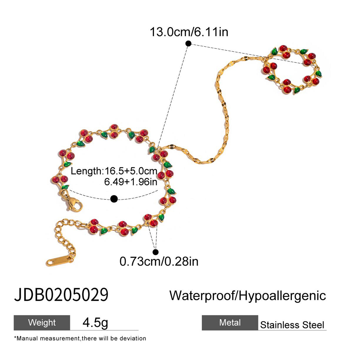 Wholesale 18K stainless steel beach holiday style bracelet