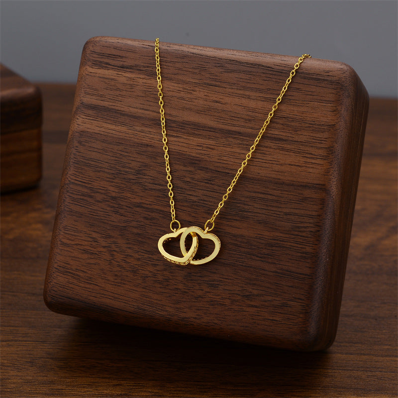 Wholesale Light Luxury Titanium Steel Necklace ACC-NE-Quanx007