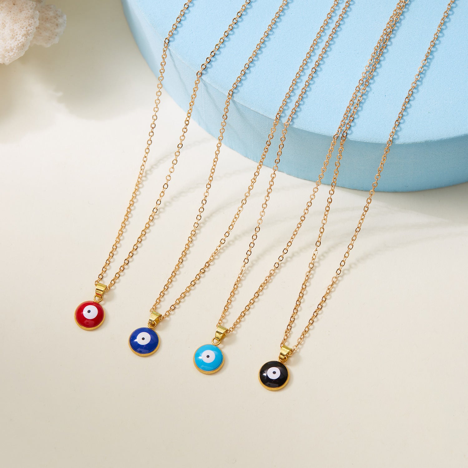 Wholesale  eye necklace blue eyes devil's eye card neck chain necklace