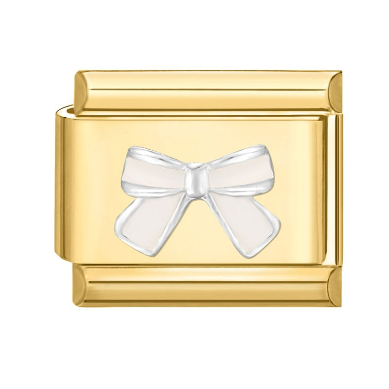 Wholesale Italian Charm Bracelet 9mm DIY Gold Base Colorful  Stainless Steel Composable Bracelet