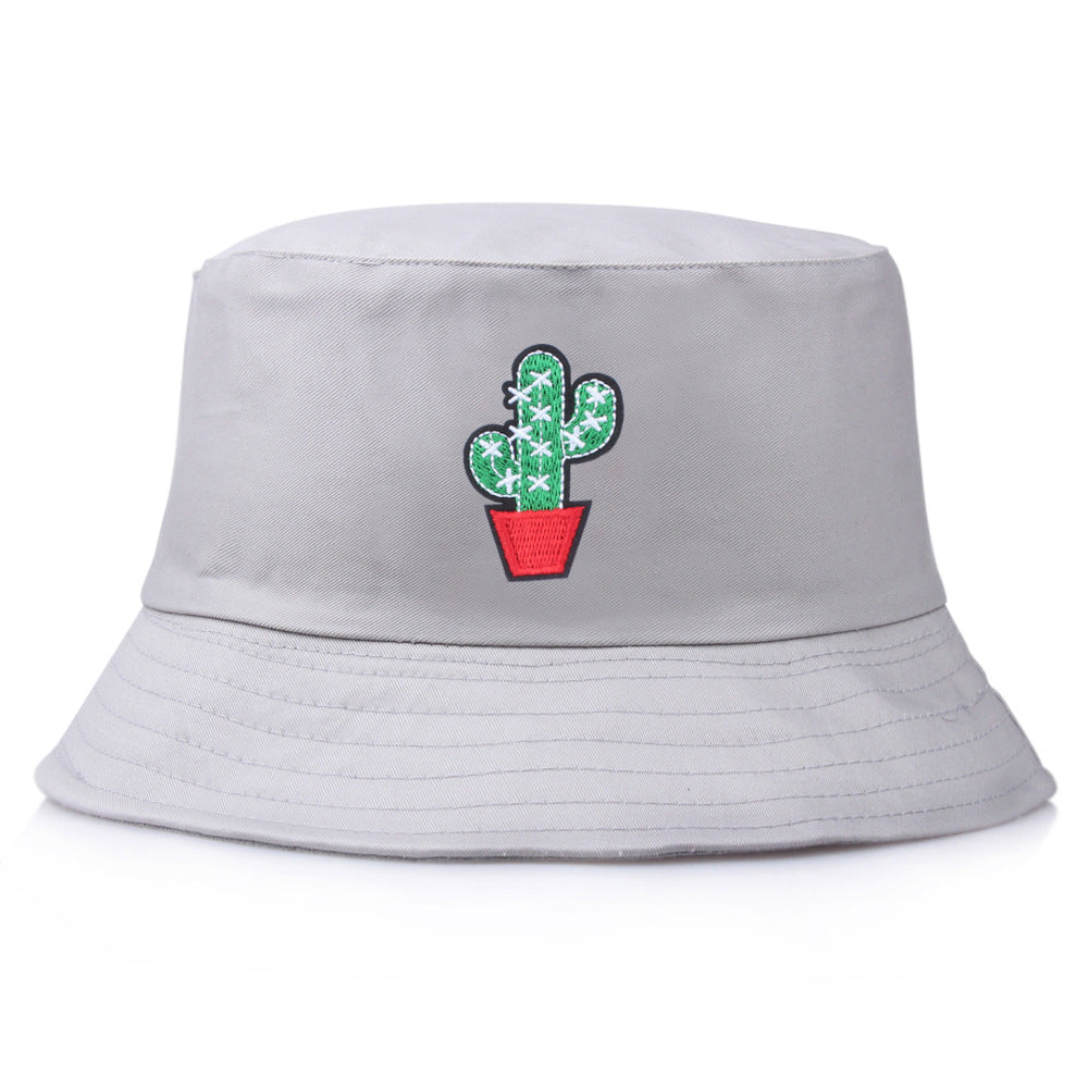 Wholesale  cactus embroidery hat fisherman hat bucket hat