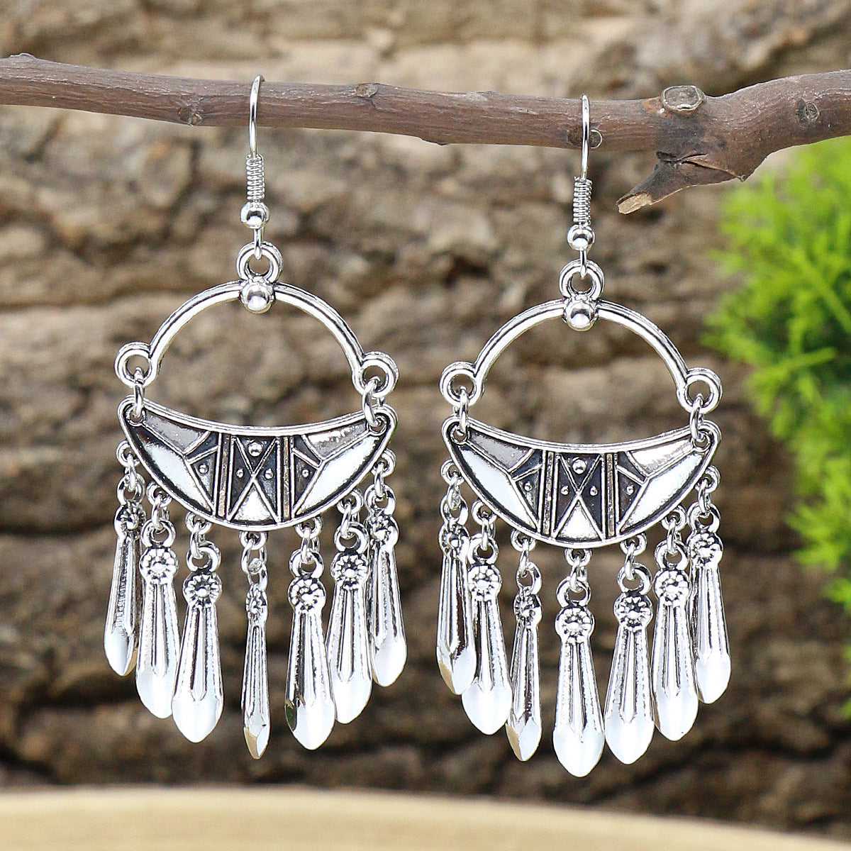 Wholesale Bohemian Ethnic Style Tassel Earrings Fashion Jewelry Accessory for Boutique Resale or Gift
