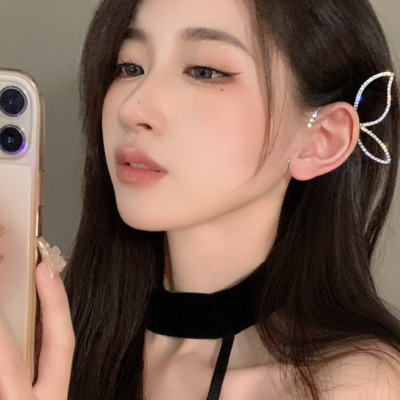 Wholesale alloy butterfly clip earrings