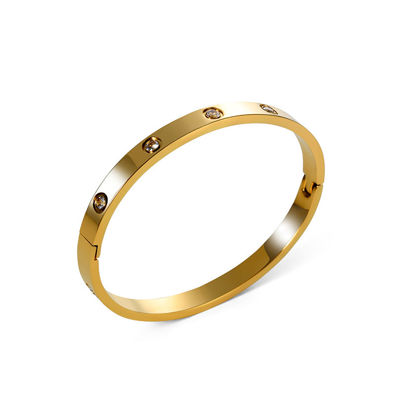 Wholesale Starry Sky Diamond Titanium Steel Bracelet ACC-BT-Ruih005