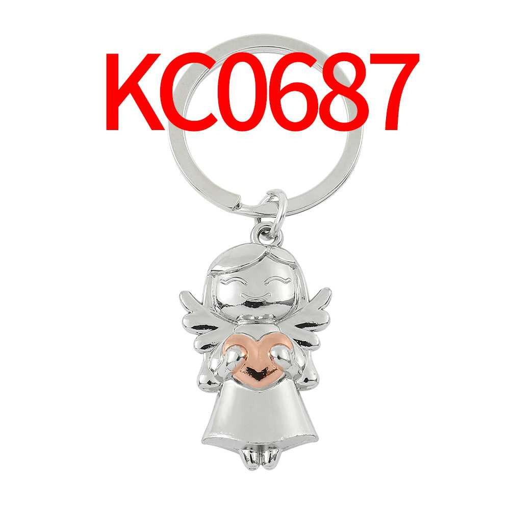 Wholesale  love boy girl Smile Angel keychain