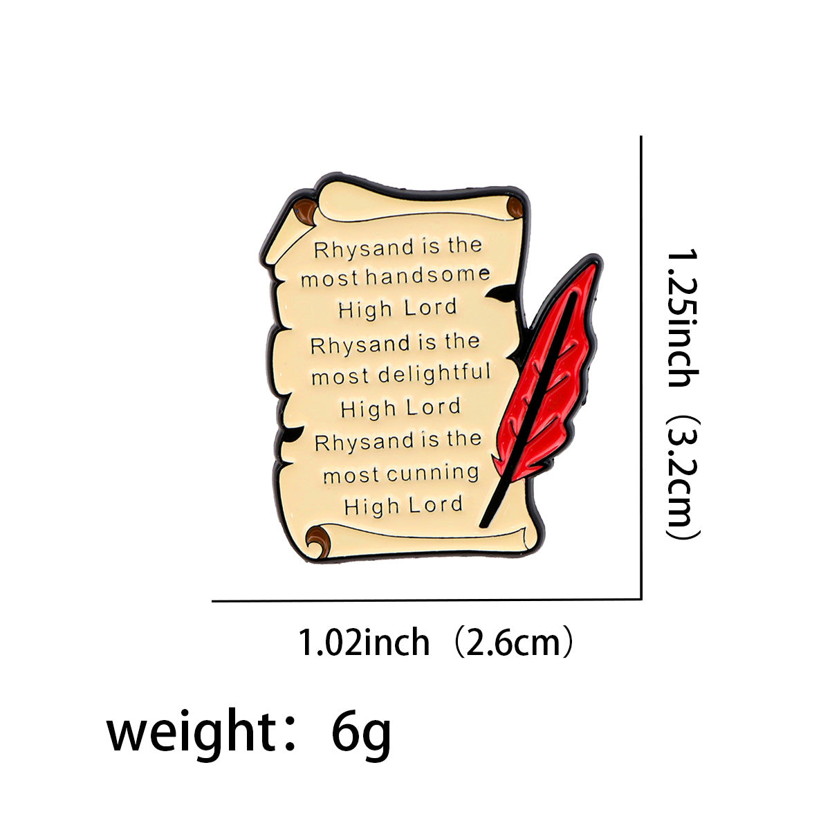 Wholesale Book Quotations Brooch