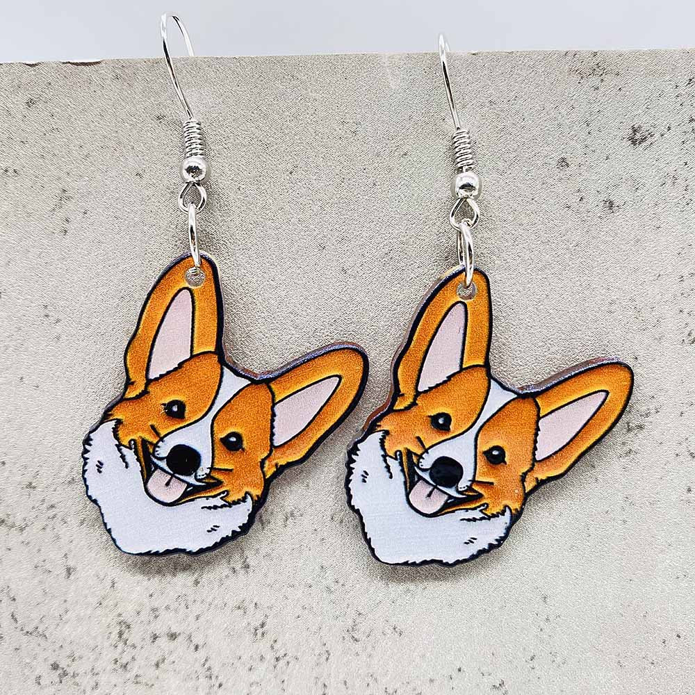 Wholesale Cartoon Animal Cute Cat Acrylic Earrings