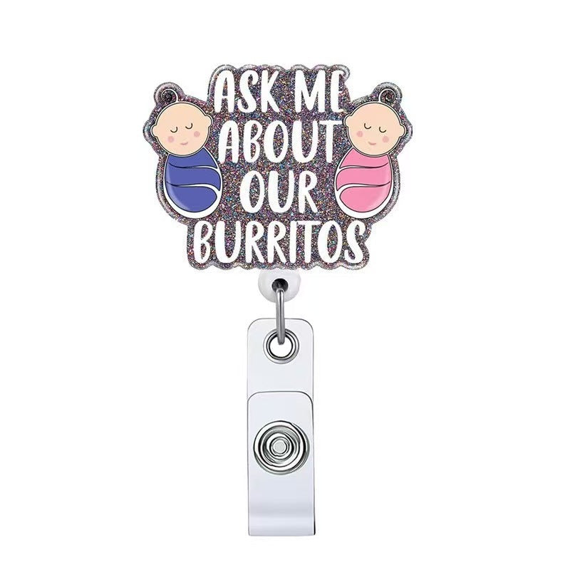 Wholesale acrylic badge scroll  Badge Reels