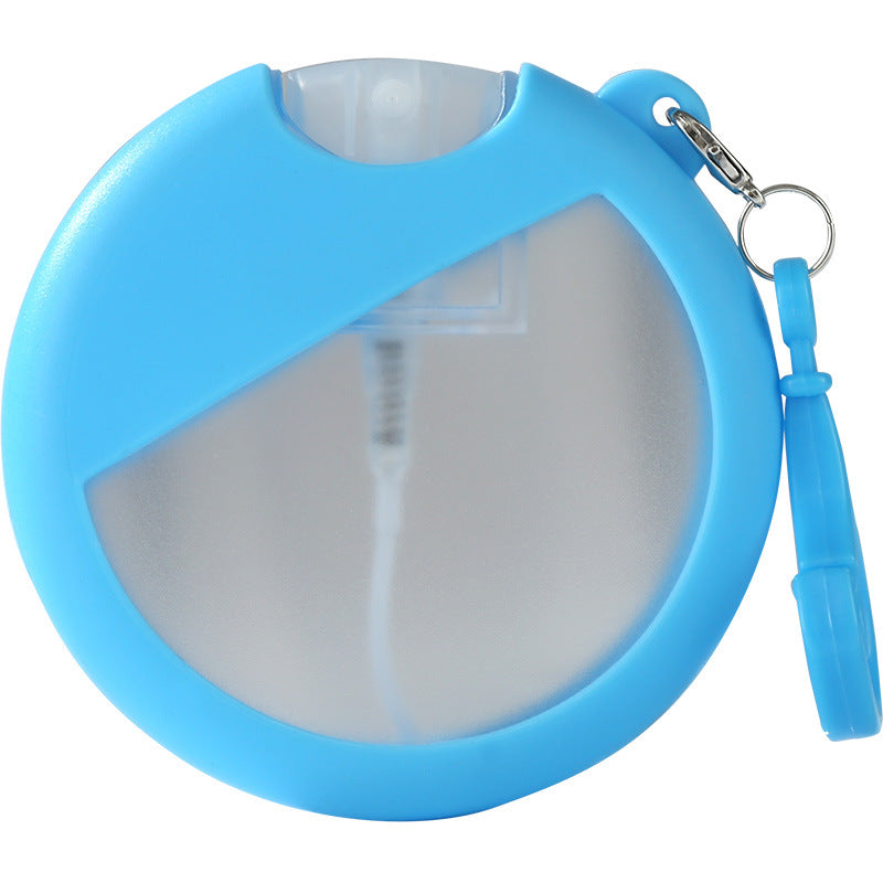 Wholesale 25ml Round Card Slot Perfume Bottle Silicone Protective Sleeve Hook Keychains