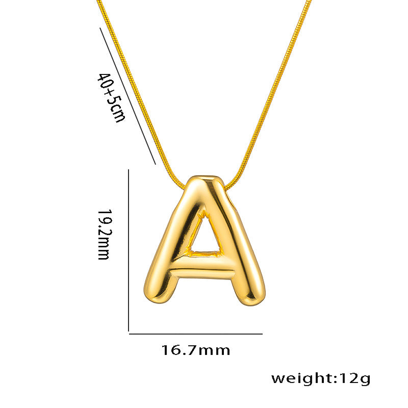 Wholesale Stainless Steel English Letter Necklace ACC-NE-KuCai014