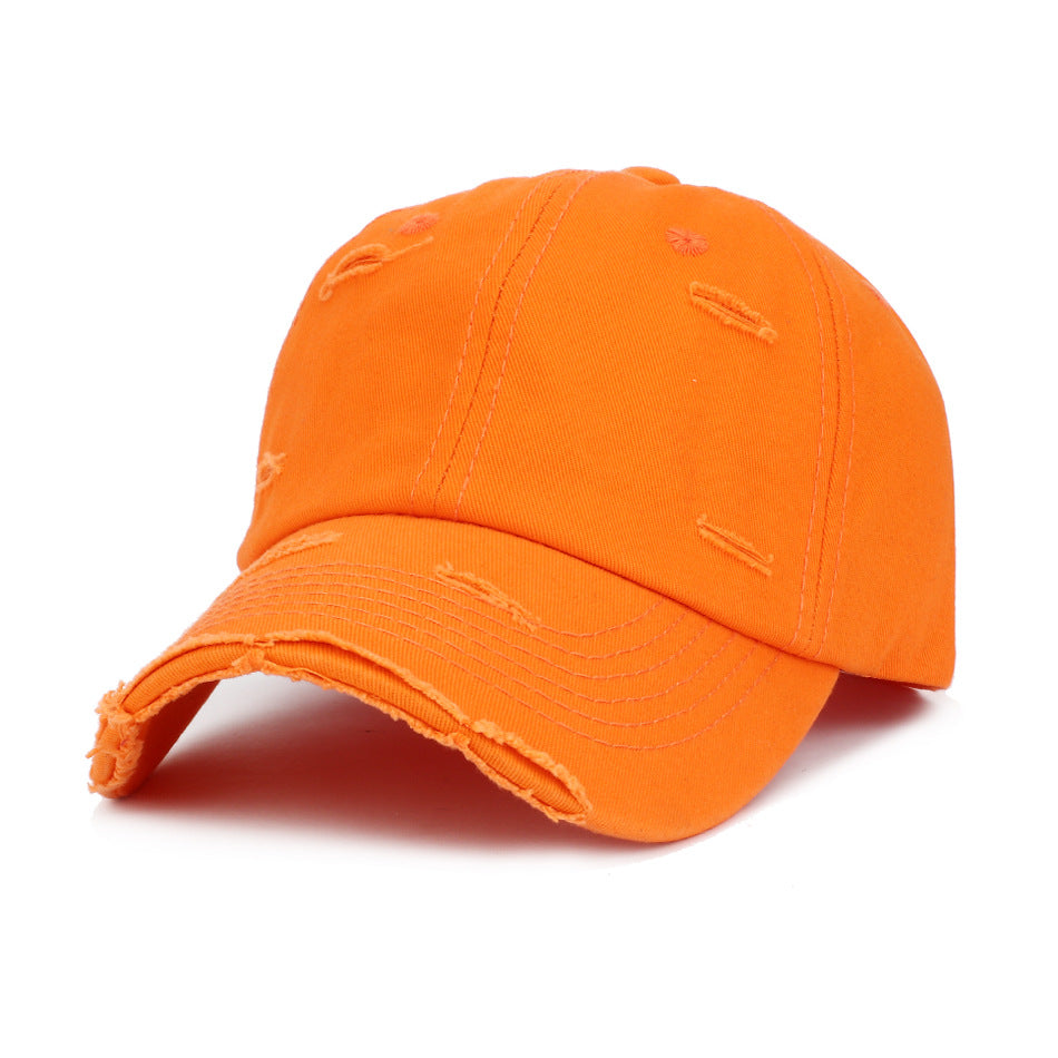 Wholesale Hole Baseball Cap Soft Top Cotton Hat ACC-HT-RongZhao019