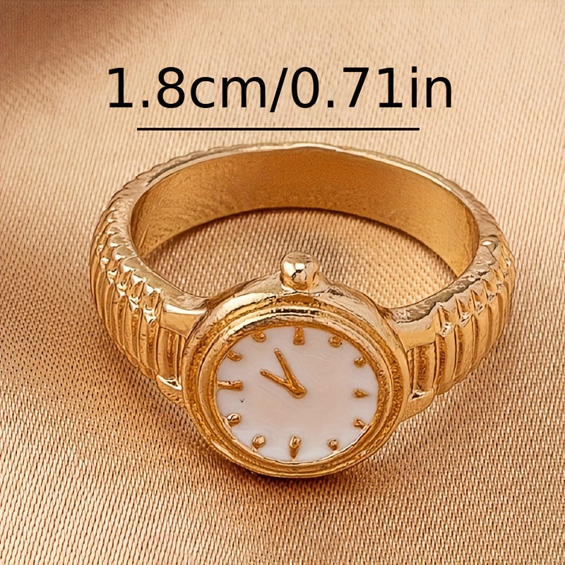 Wholesale Alloy Luxury gemstone watch rings