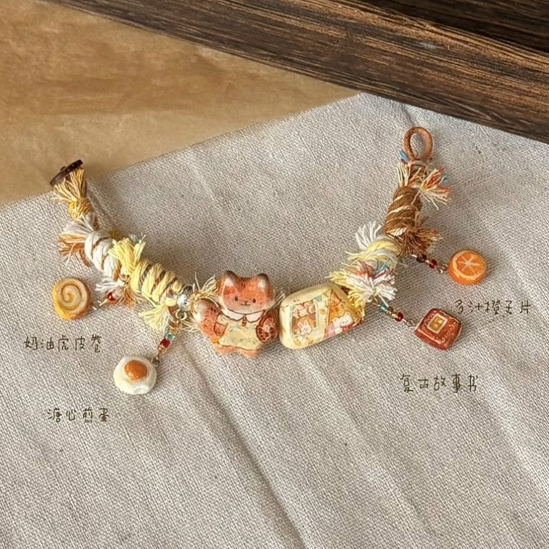 Wholesale Little Fox  Retro Ethnic Style Hand-Woven Bracelet