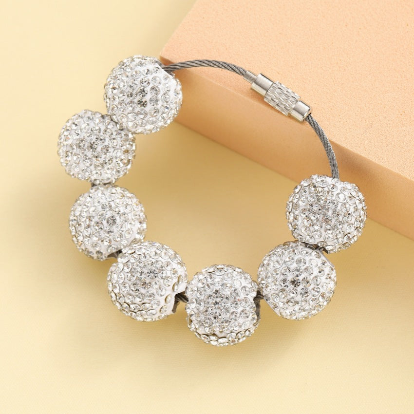 Wholesale Diamond Bracelet Wristlet Keychains ACC-KC-RongR081