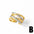 Wholesale cross two-color irregular opening copper plated 18k gold ring