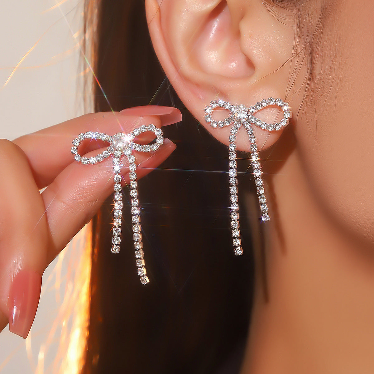 Wholesale Bow Tassel Earrings