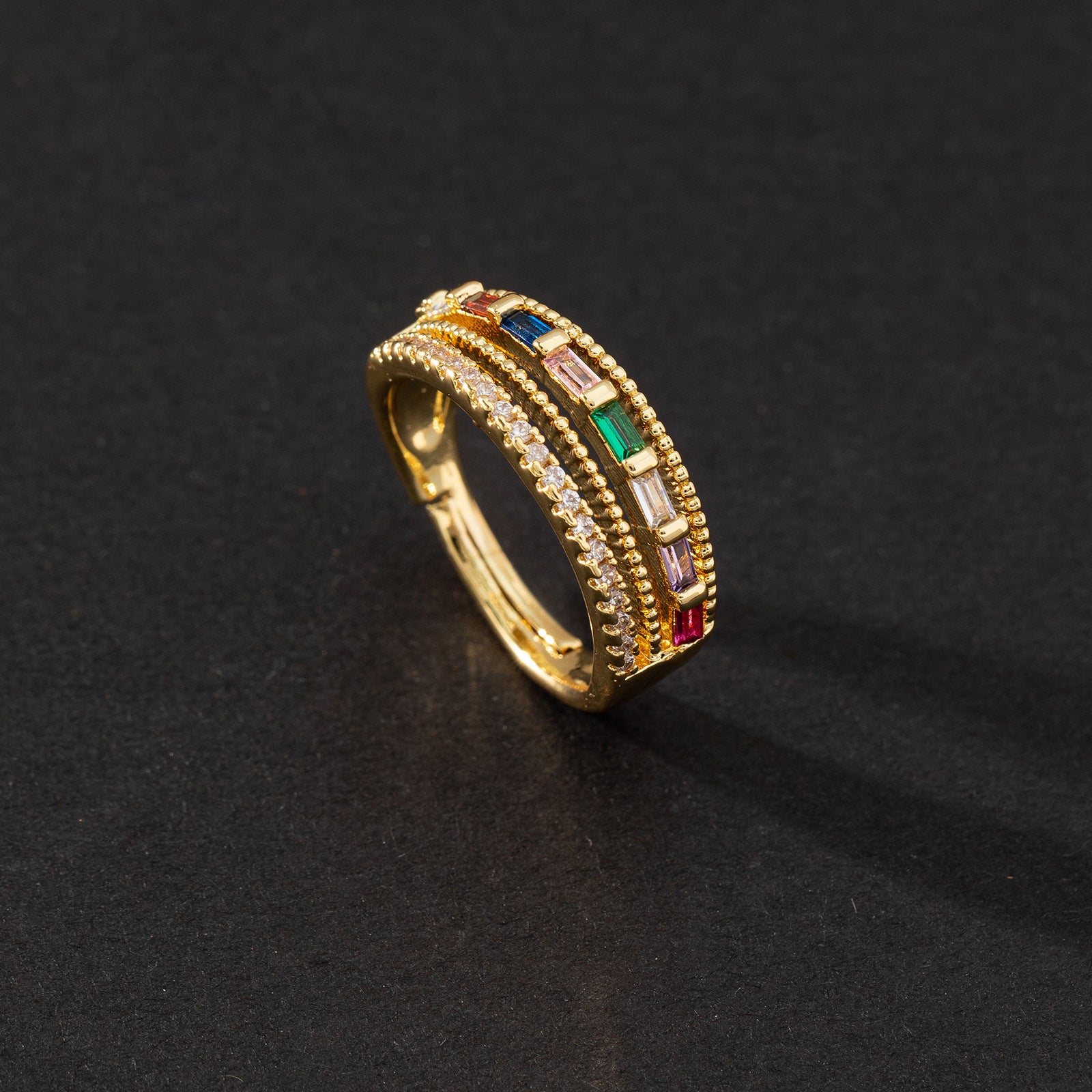 Wholesale Cute Open Ring Zircon Adjustable Rings ACC-RS-SY002