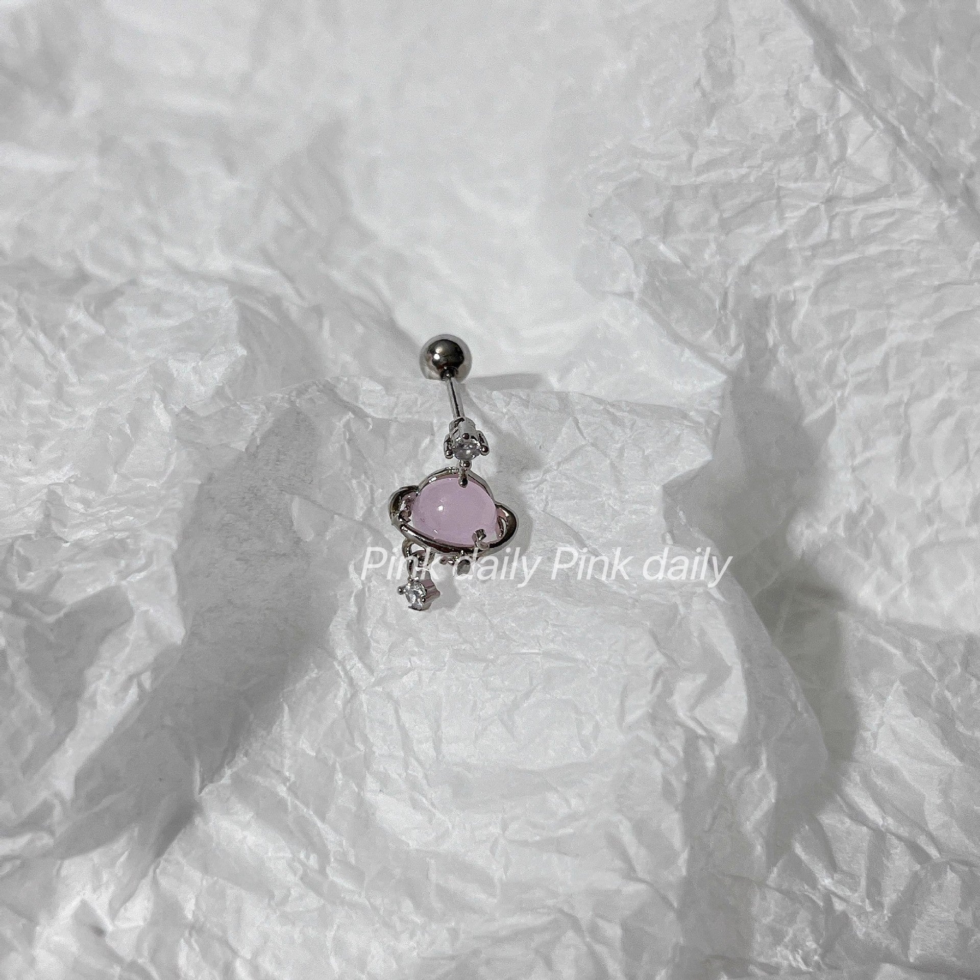 Wholesale Love Diamond Planet Titanium Steel  Earrings