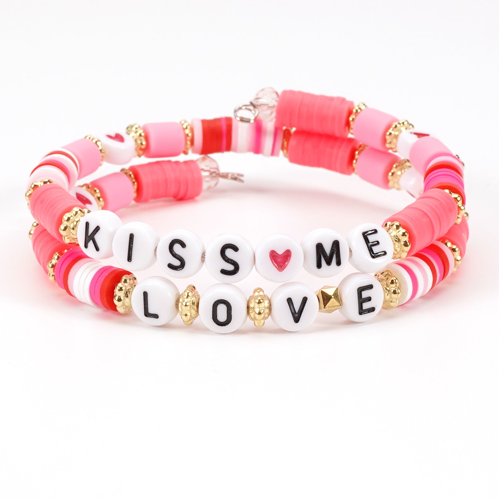 Wholesale Valentine' s Day  XOXO Soft y Love LOVE Soft y Bead Bracelet