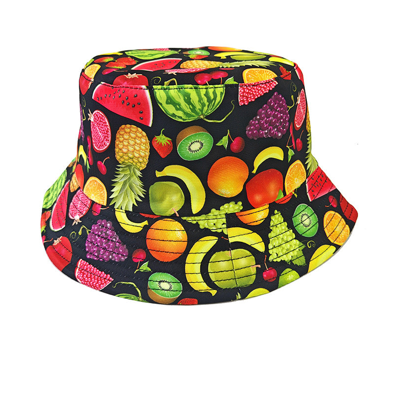 Wholesale Happy Birthday Printed Bucket Hat for Outdoor Sun Protection Fashion Accessory