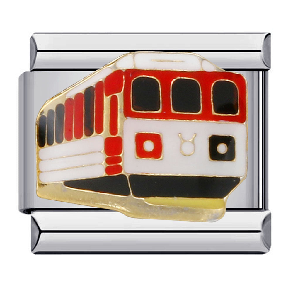 Wholesale Italian Charm Bracelet 9mm DIY Splicing Removable Fire Engine Series Stainless Steel Composable Bracelet