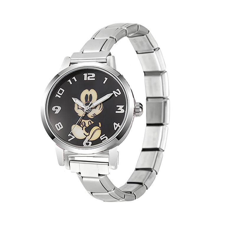 Wholesale Steel Cartoon Quartz Watch for Children,  Fashion Everyday Gift