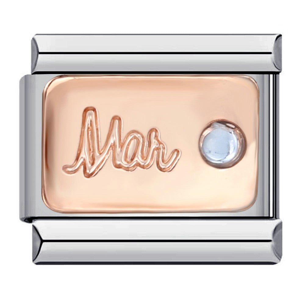 Wholesale Italian Charm Bracelet 9mm DIY Splicing Removable Colorful 12 Birthstones Stainless Steel Composable Bracelet