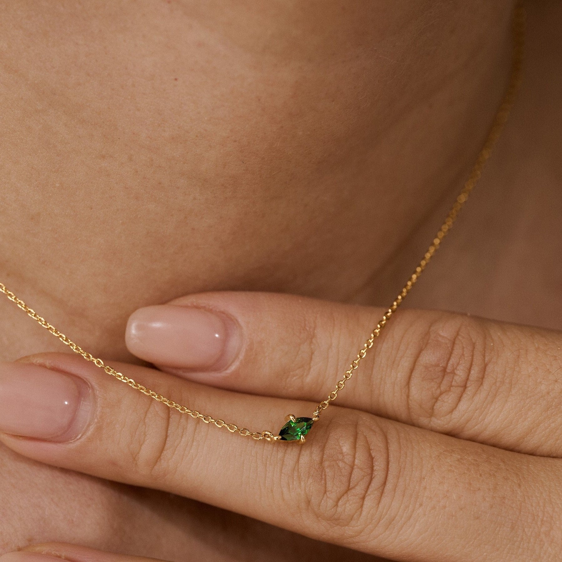 Wholesale Twelve birthstone necklace month stone  zircon necklace