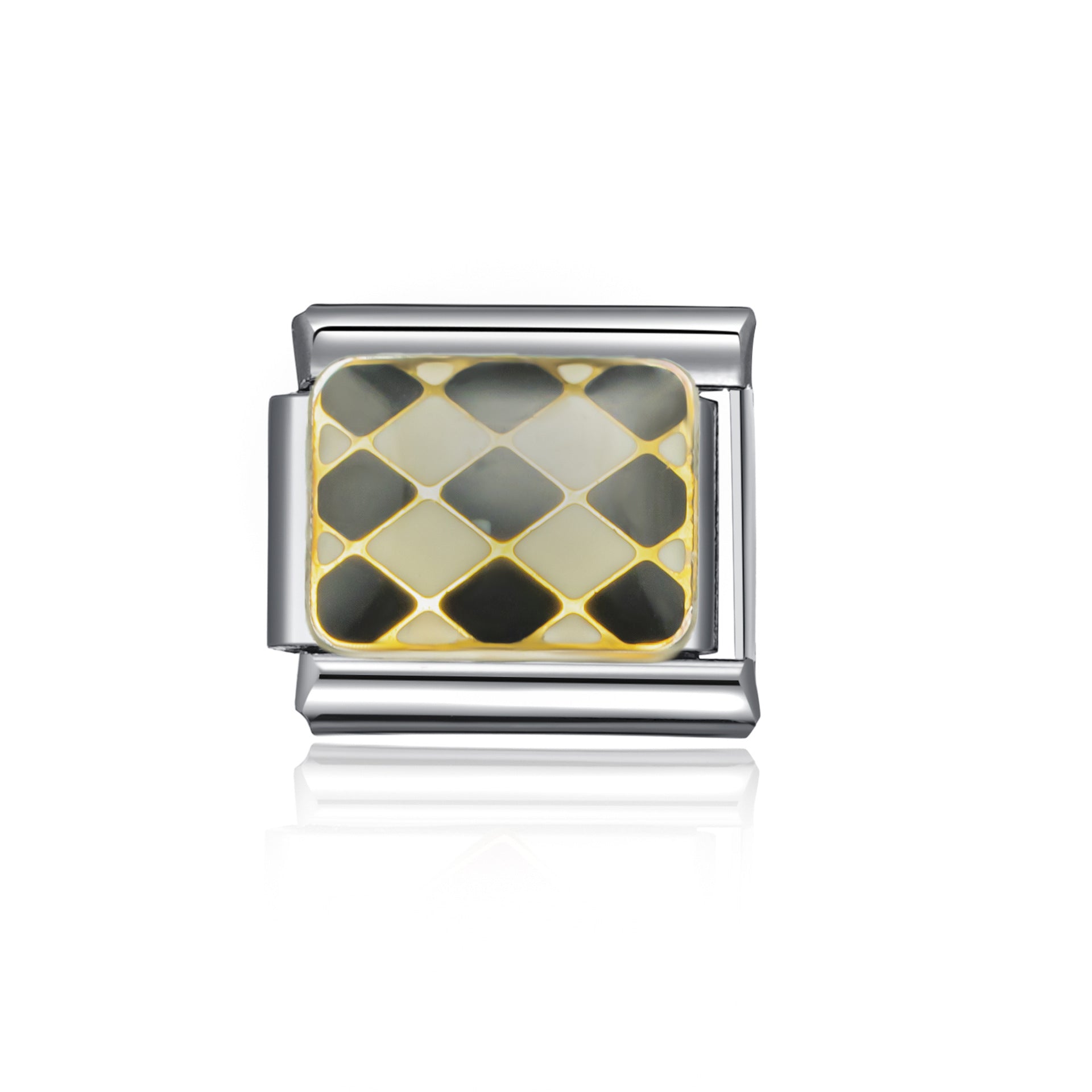 Wholesale Italian Charm Bracelet 9mm DIY Splicing Letter Festoon Stainless Steel Composable Bracelet