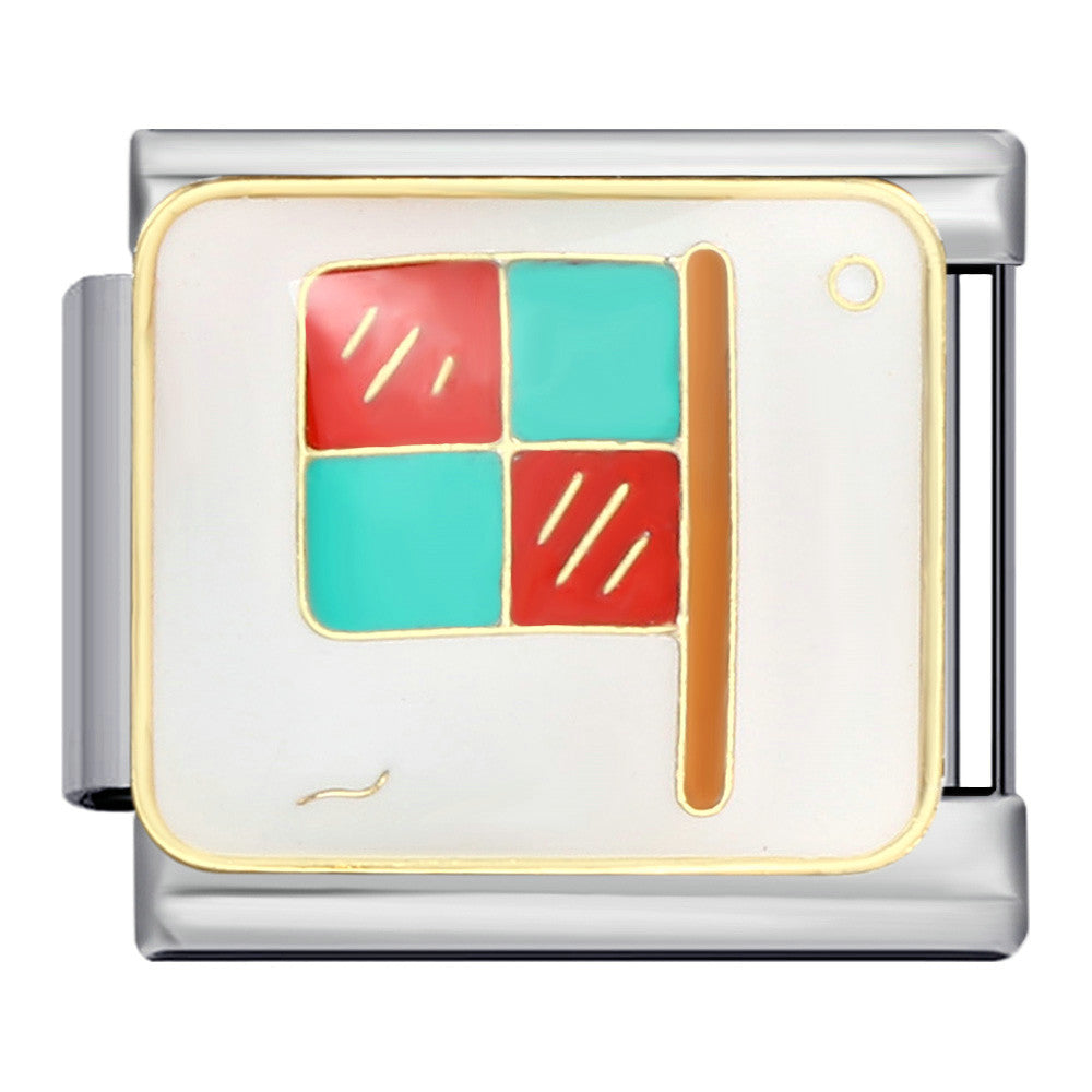 Wholesale Italian Charm Bracelet 9mm DIY Splicing Removable Sports Series Italian Stainless Steel Composable Bracelet