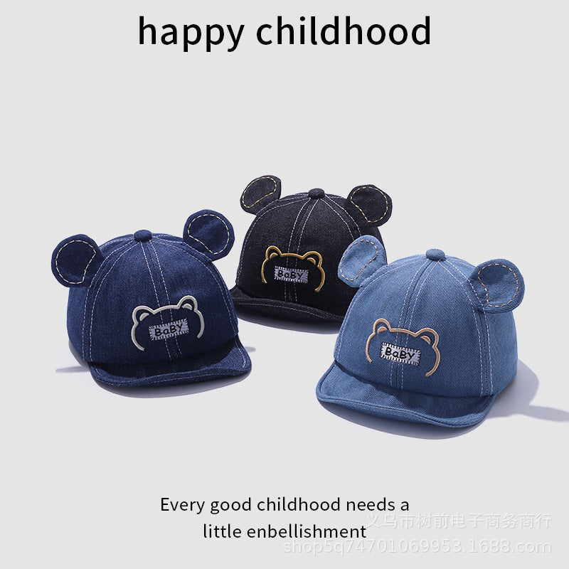 Wholesale Denim sun visor cap cap thin baby sunscreen cap baseball cap