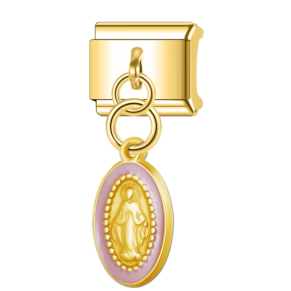 Wholesale Italian Charm Bracelet 9mm DIY Splicing Cute Creative Stainless Steel Composable Bracelet