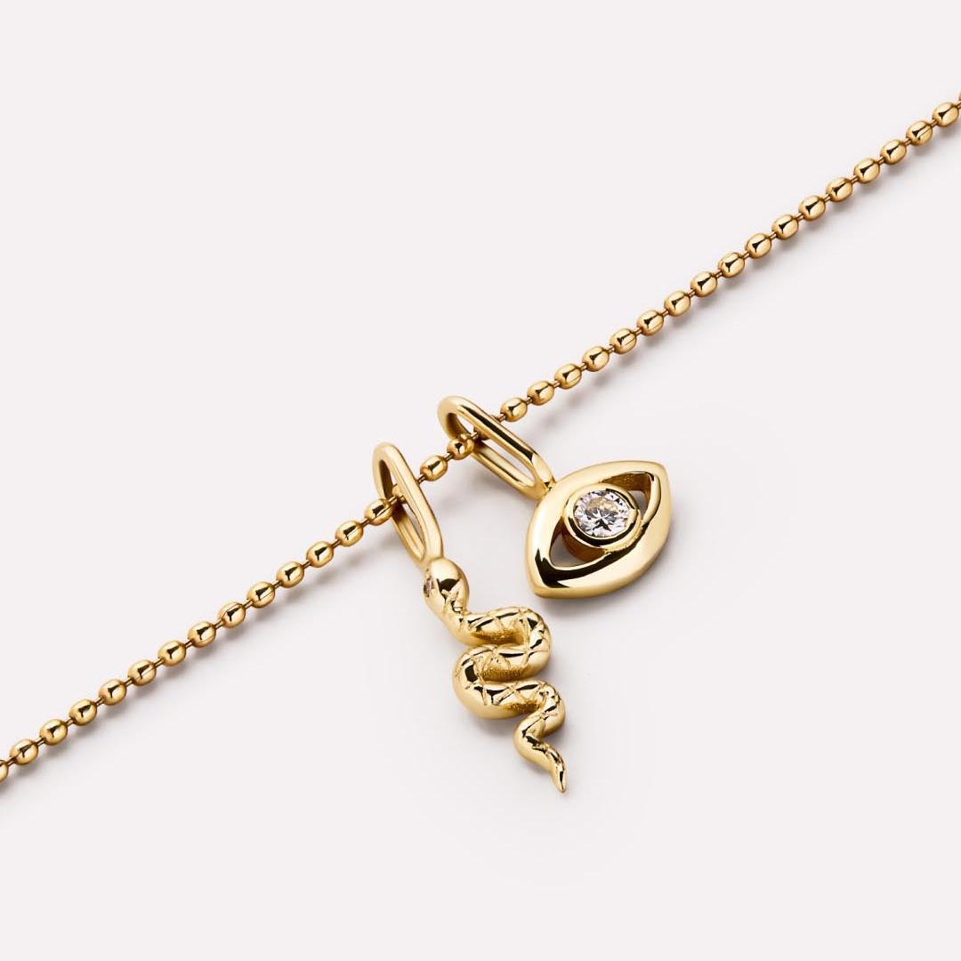 Wholesale butterfly flower devil eye zircon titanium steel necklace