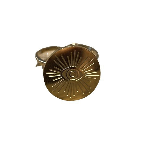 Wholesale Luxury Devil's Evil Eye Adjustable opening Ring