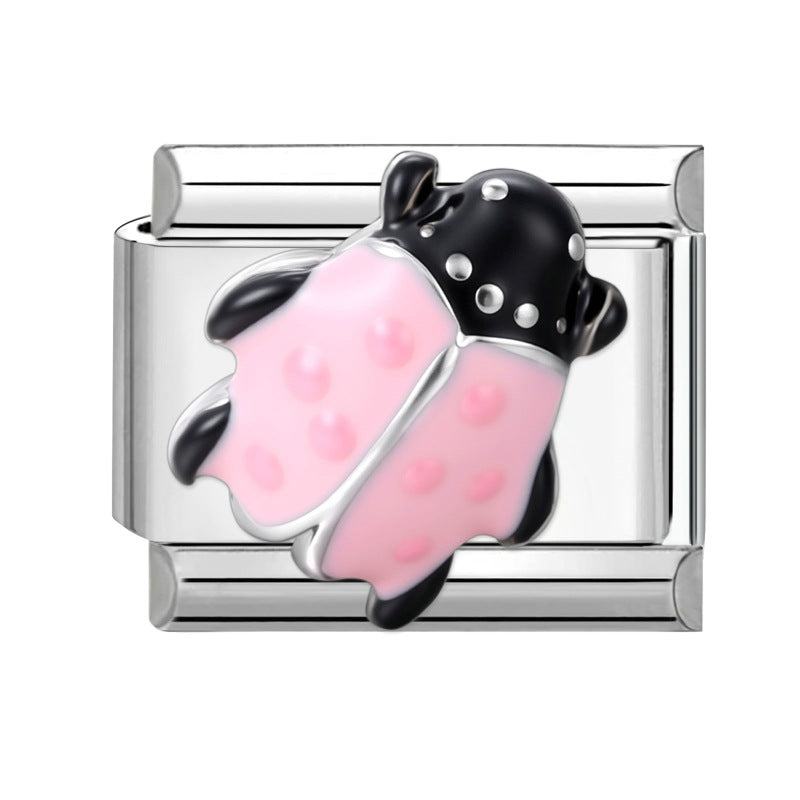 Wholesale Italian Charm Bracelet 9mm DIY Splicing Cute Creative Stainless Steel Composable Bracelet